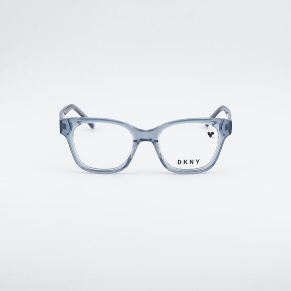 DKNY DK5048 400 Eyeglasses - Blue Laminate 50mm Cat Eye Frame main image 9